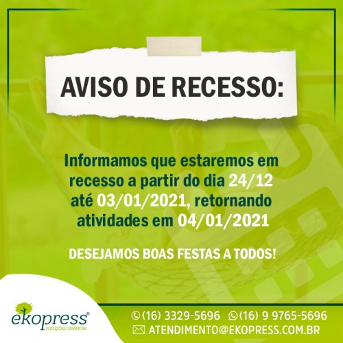 Aviso de Recesso