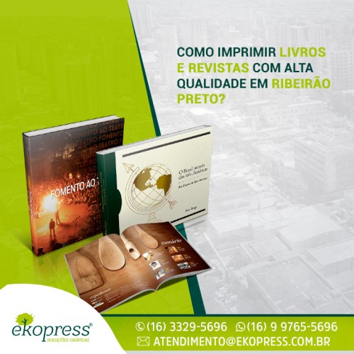 Como imprimir livros e revistas com alta qualidade em Ribeirão