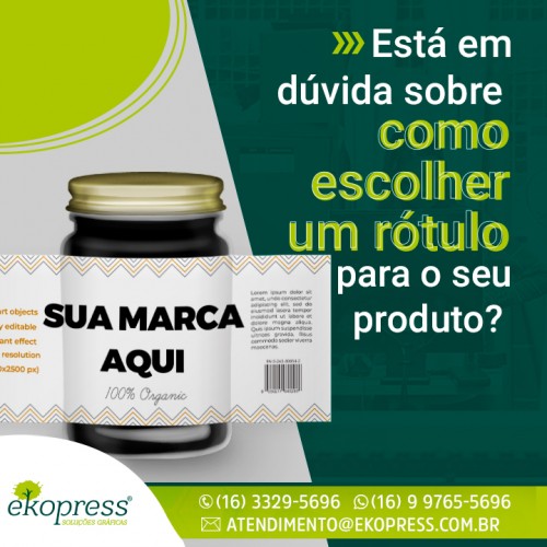 Está em dúvida sobre como escolher um rótulo para o seu produto?