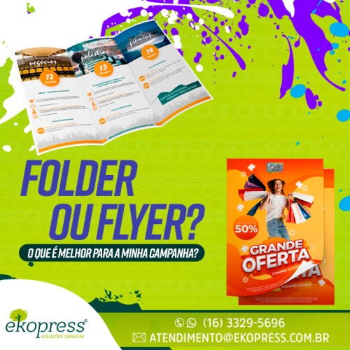 Folder ou flyer? O que é melhor para a minha campanha?