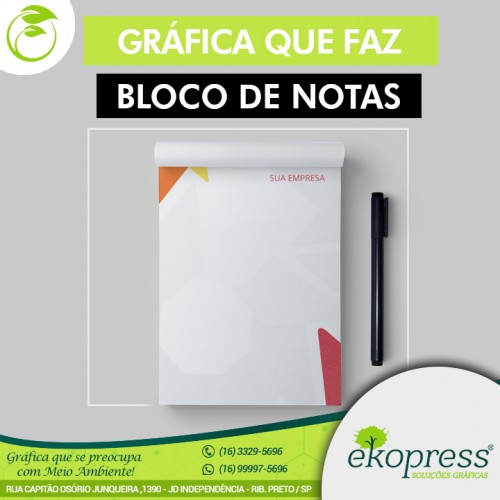 Gráfica que faz Bloco de Notas!