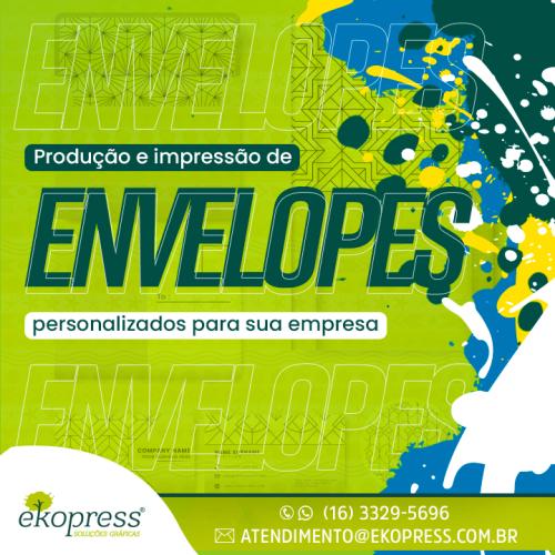 Produção e impressão de envelopes personalizados para sua empresa